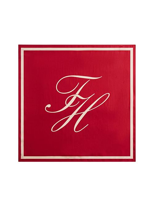 Foulard quadrato in pura seta Tommy Hilfiger | AW0AW182230KP